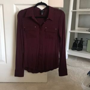 Burgundy blouse